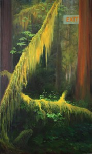 Exit Route, oil on canvas, 60in x 36in, 2011
